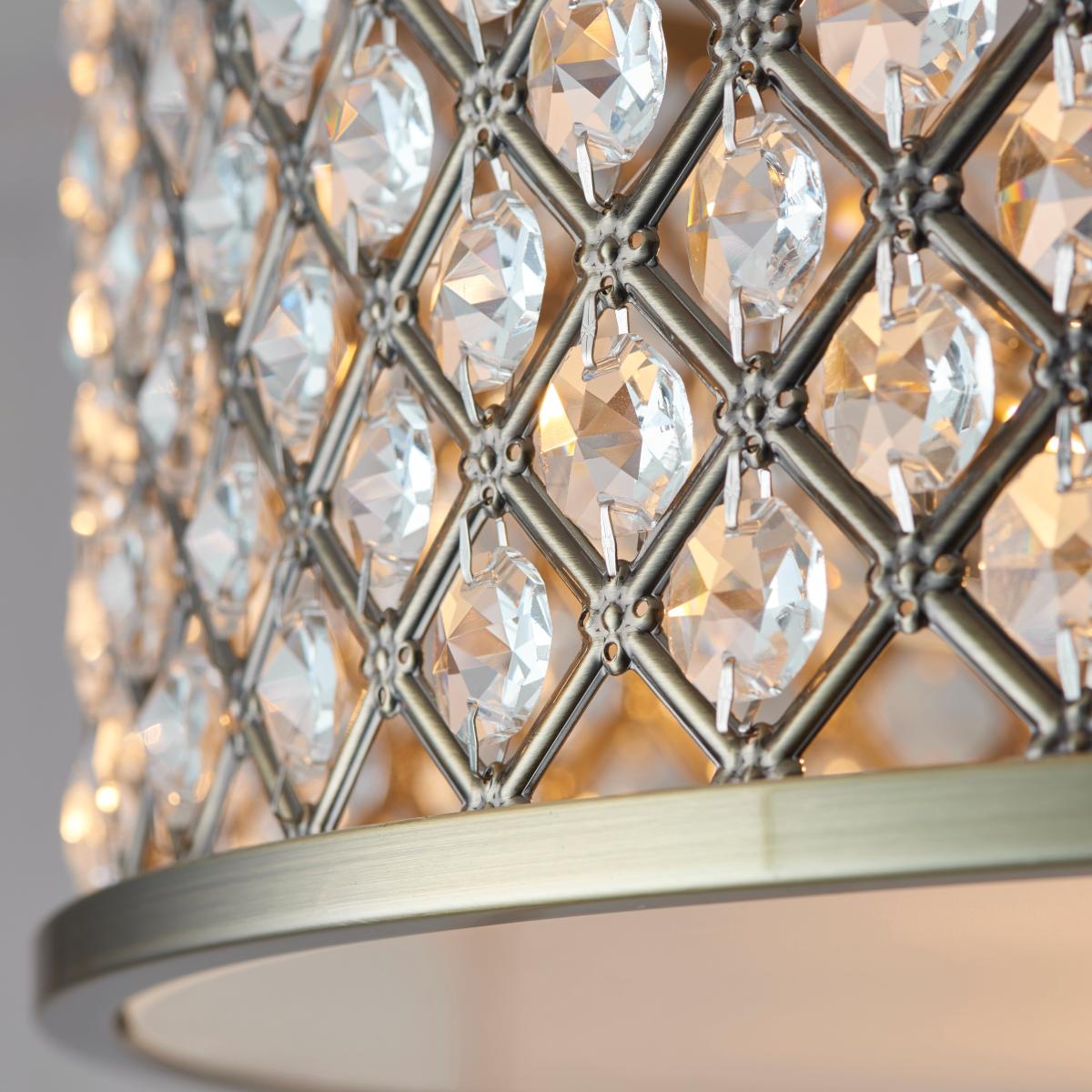 Vogue Hudson 3 Light Semi Flush Ceiling Light Gold – image 2