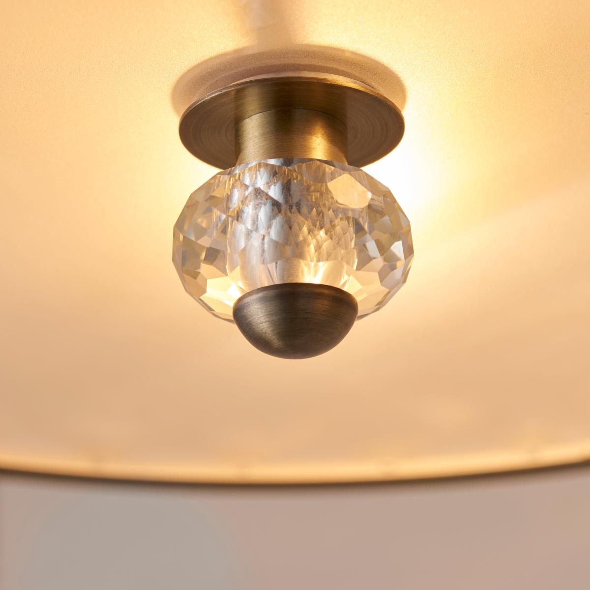 Vogue Hudson 3 Light Semi Flush Ceiling Light Gold – image 3