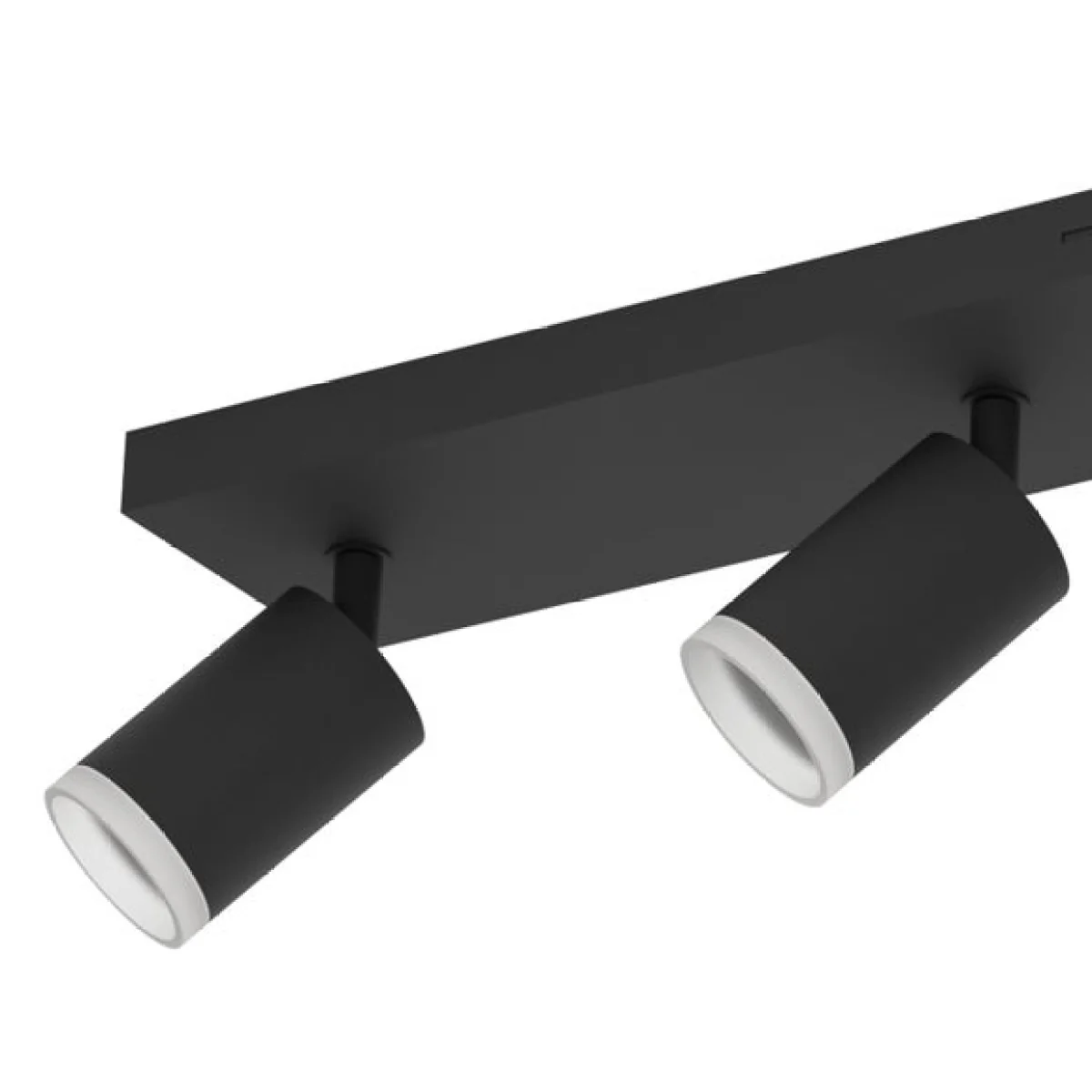 Return - EGLO Melitello-Z Smart Colour Changing LED 4 Light Spotlight, Black – image 3