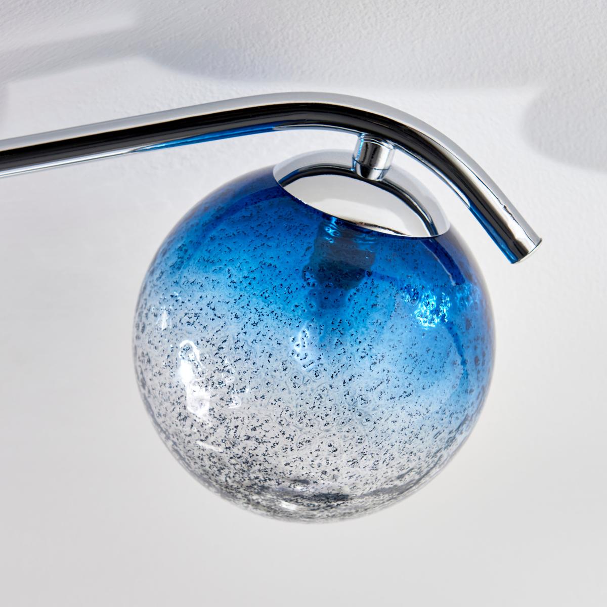 Torbay Blue Bathroom 3 Light Semi Flush Ceiling Fitting Blue – image 4