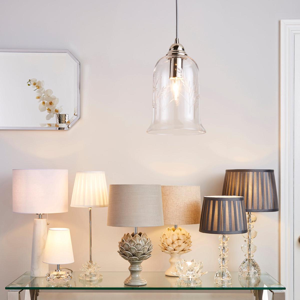 Dorma Darwell Etched Glass Ceiling Fitting Clear – image 5