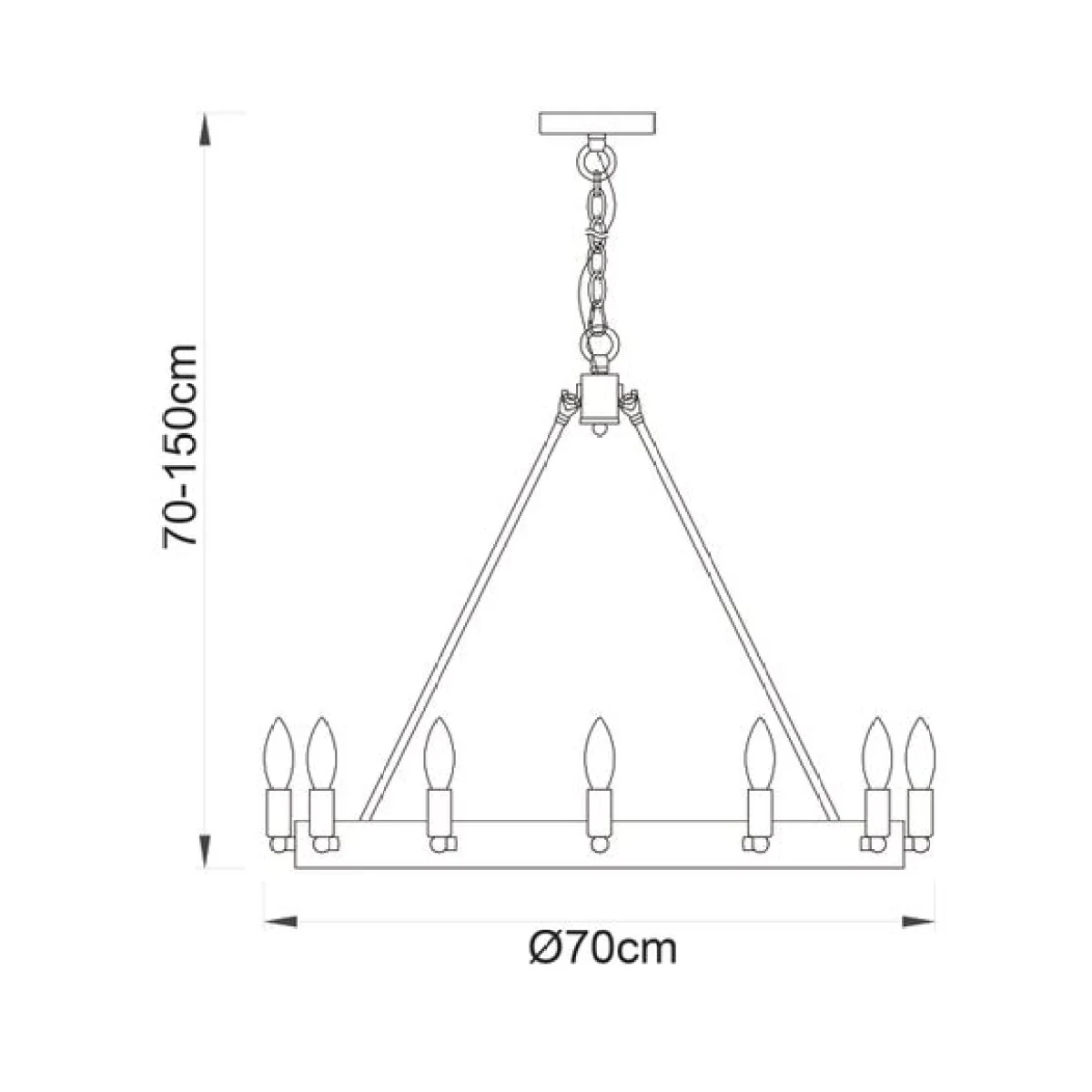 Return - Vogue Lannister 12 Light Ceiling Light – image 9