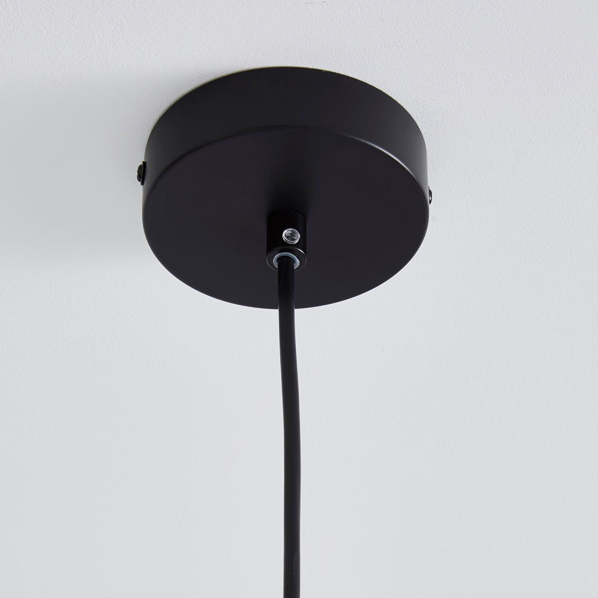 Warren Glass Pendant Ceiling Fitting Black – image 4