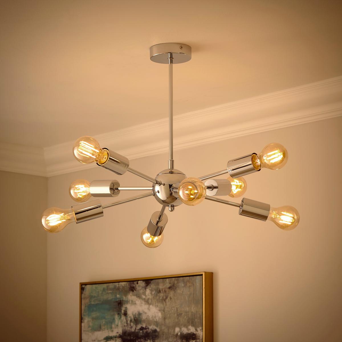 Conolly Sputnik 8 Light Ceiling Light Silver – image 2