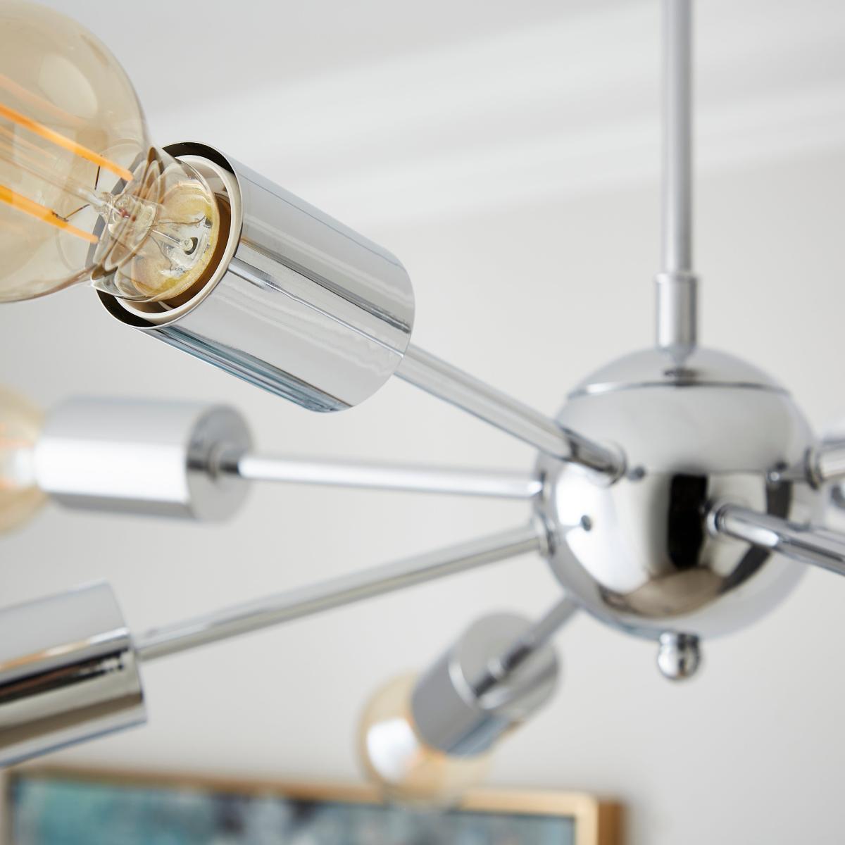 Conolly Sputnik 8 Light Ceiling Light Silver – image 3