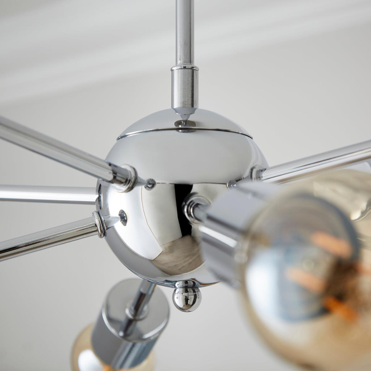 Conolly Sputnik 8 Light Ceiling Light Silver – image 4