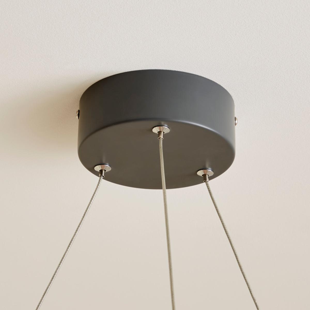 Cortez XL Integrated LED Ceiling Fitting Black – image 3