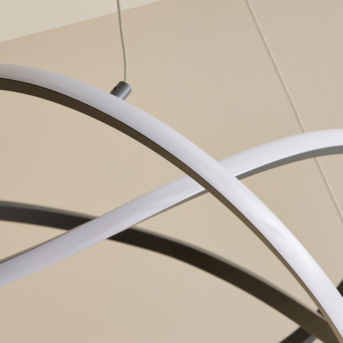 Cortez XL Integrated LED Ceiling Fitting Black – image 4