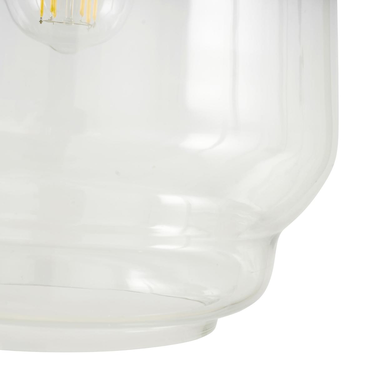 Fia Glass Chain Drop Pendant Light Black Nickel – image 3