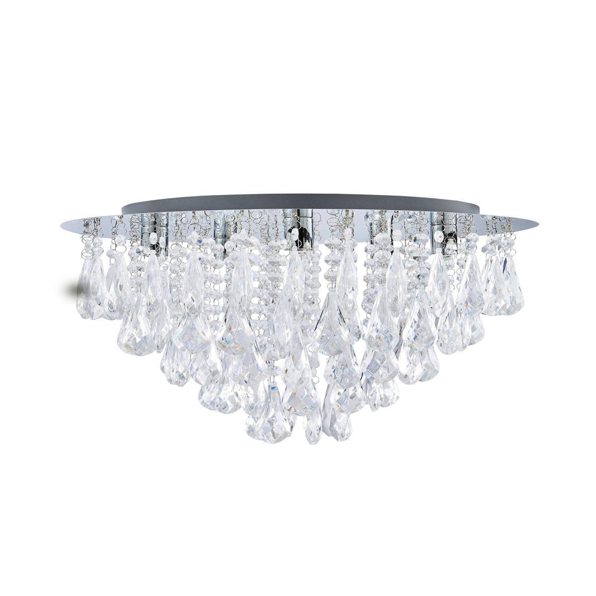 Valencia 5 Light Jewel Chrome Flush Ceiling Fitting Chrome – image 5