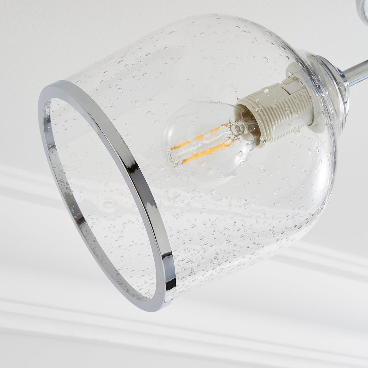 Lenny 3 Light Semi Flush Ceiling Fitting Chrome – image 3