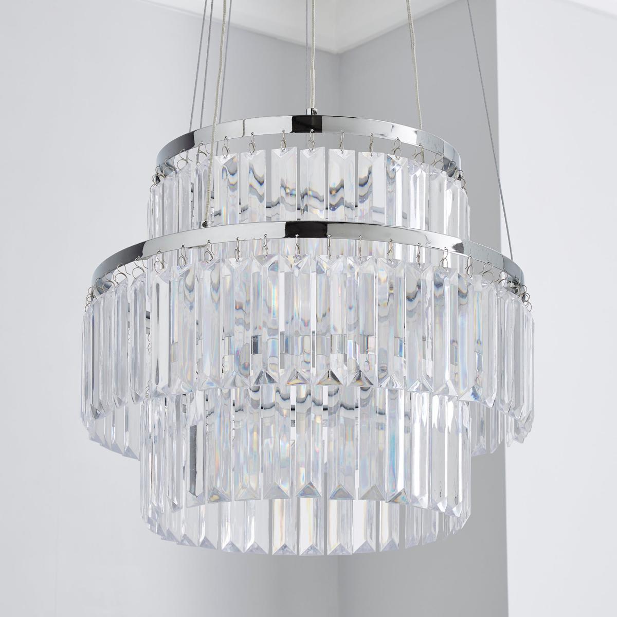 Prism 3 Tier Ceiling Fitting Clear – image 2