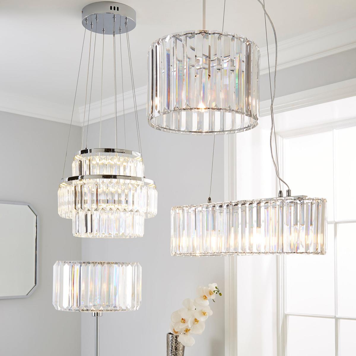 Prism 3 Tier Ceiling Fitting Clear – image 6