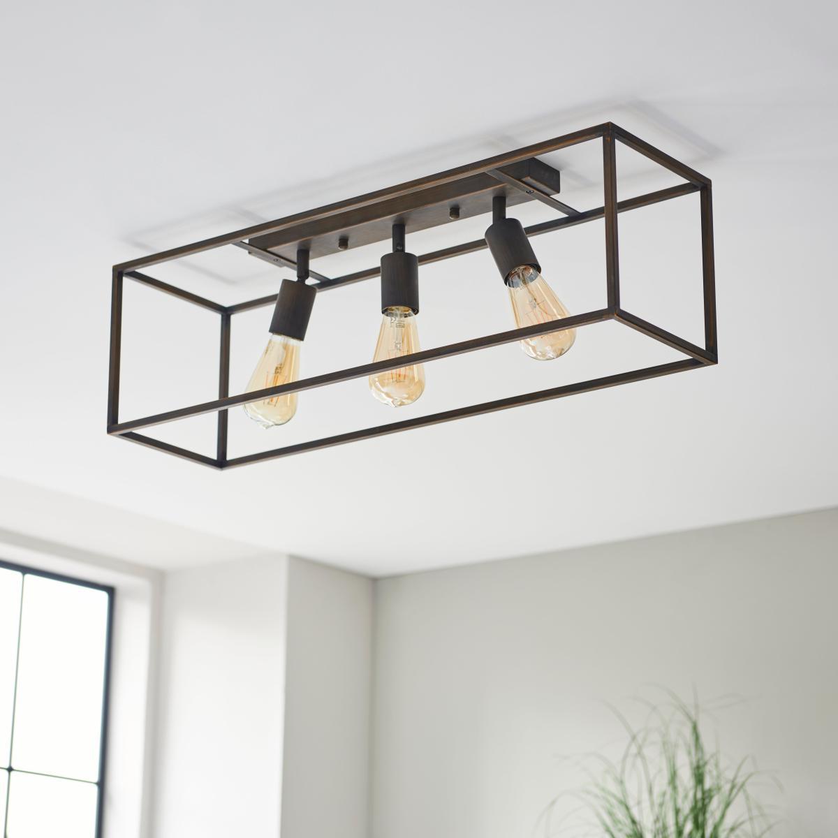 London 3 Light Bronze Spotlight Bar Bronze – image 2