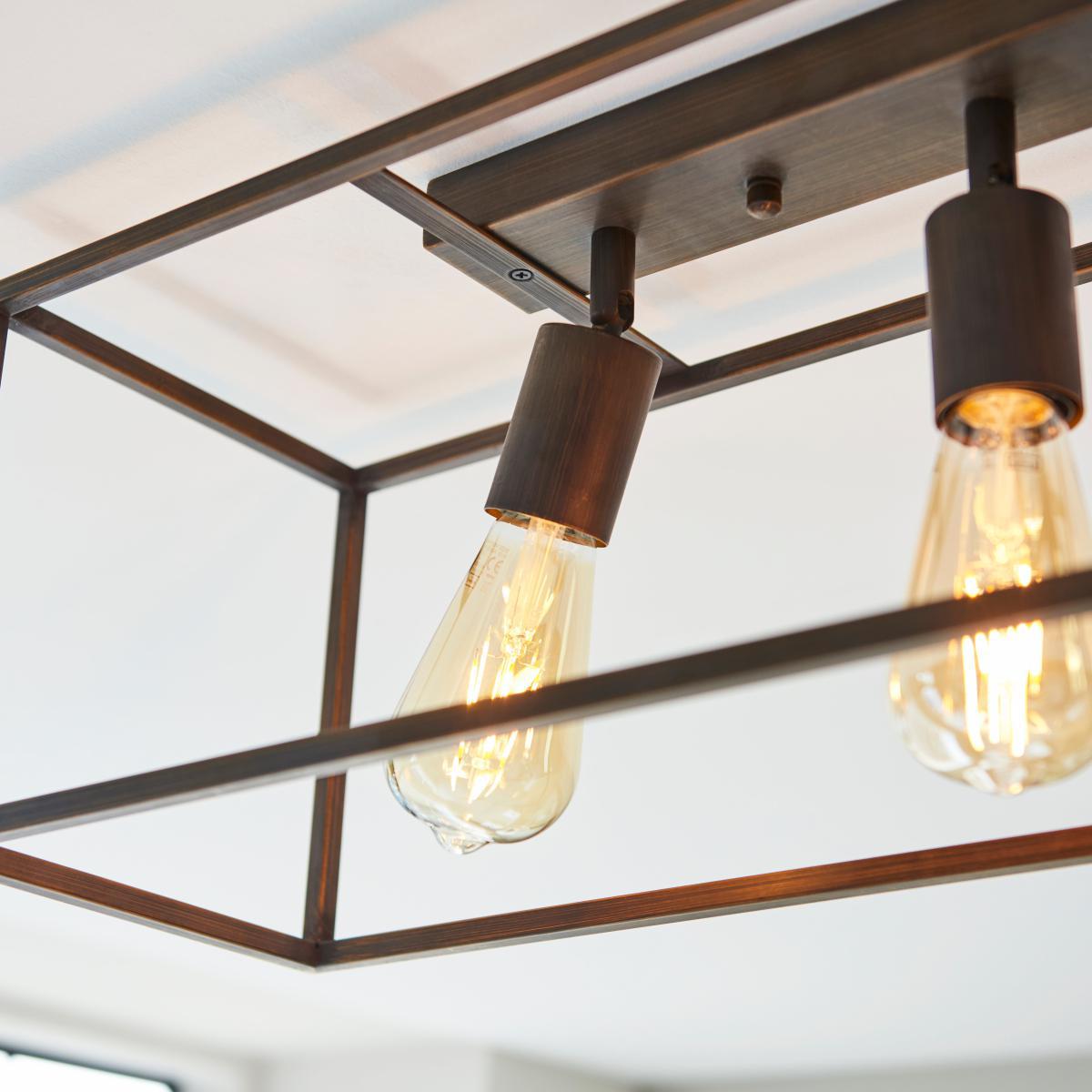 London 3 Light Bronze Spotlight Bar Bronze – image 6