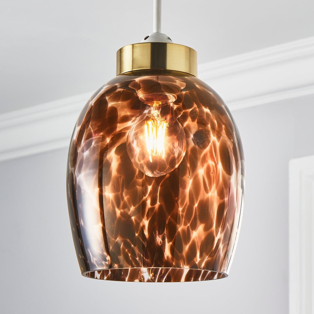 Lilo Easy Fit Pendant Shade Brown – image 1