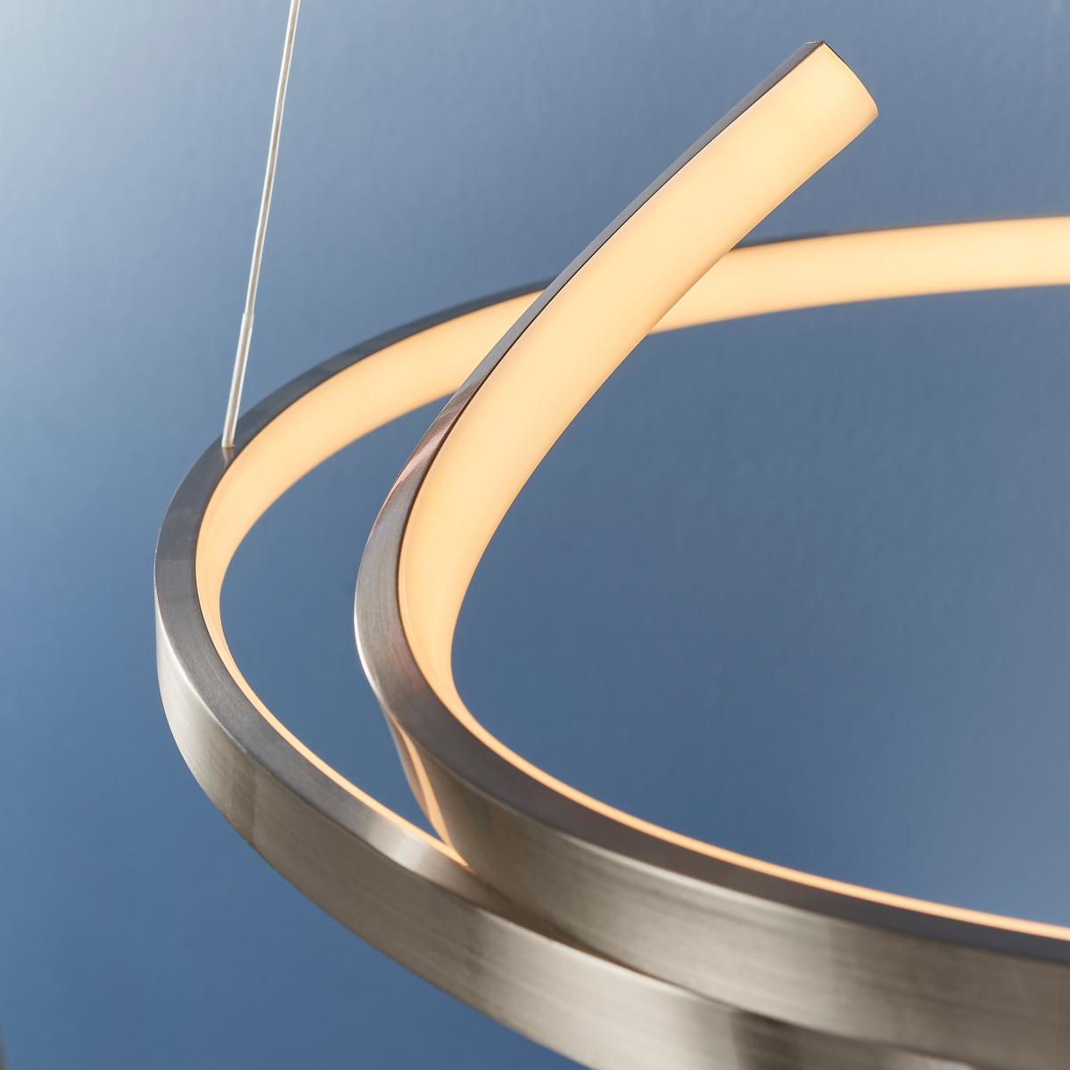 Vogue Curl Pendant Light Nickel – image 7