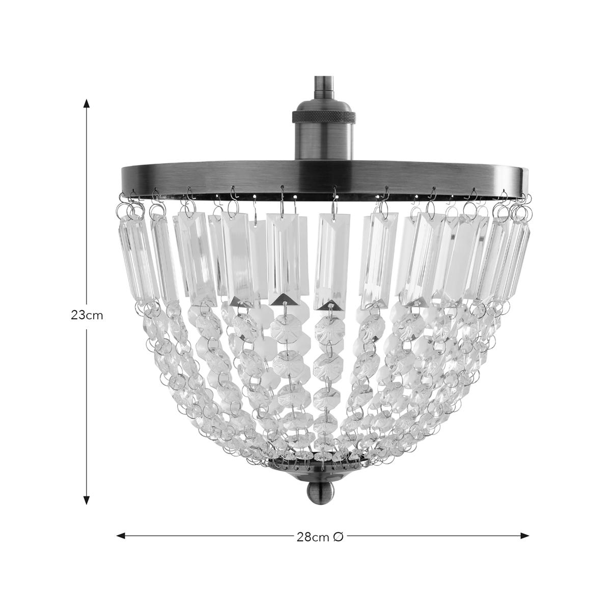 Queensbury Easy Fit Pendant Light Clear – image 6
