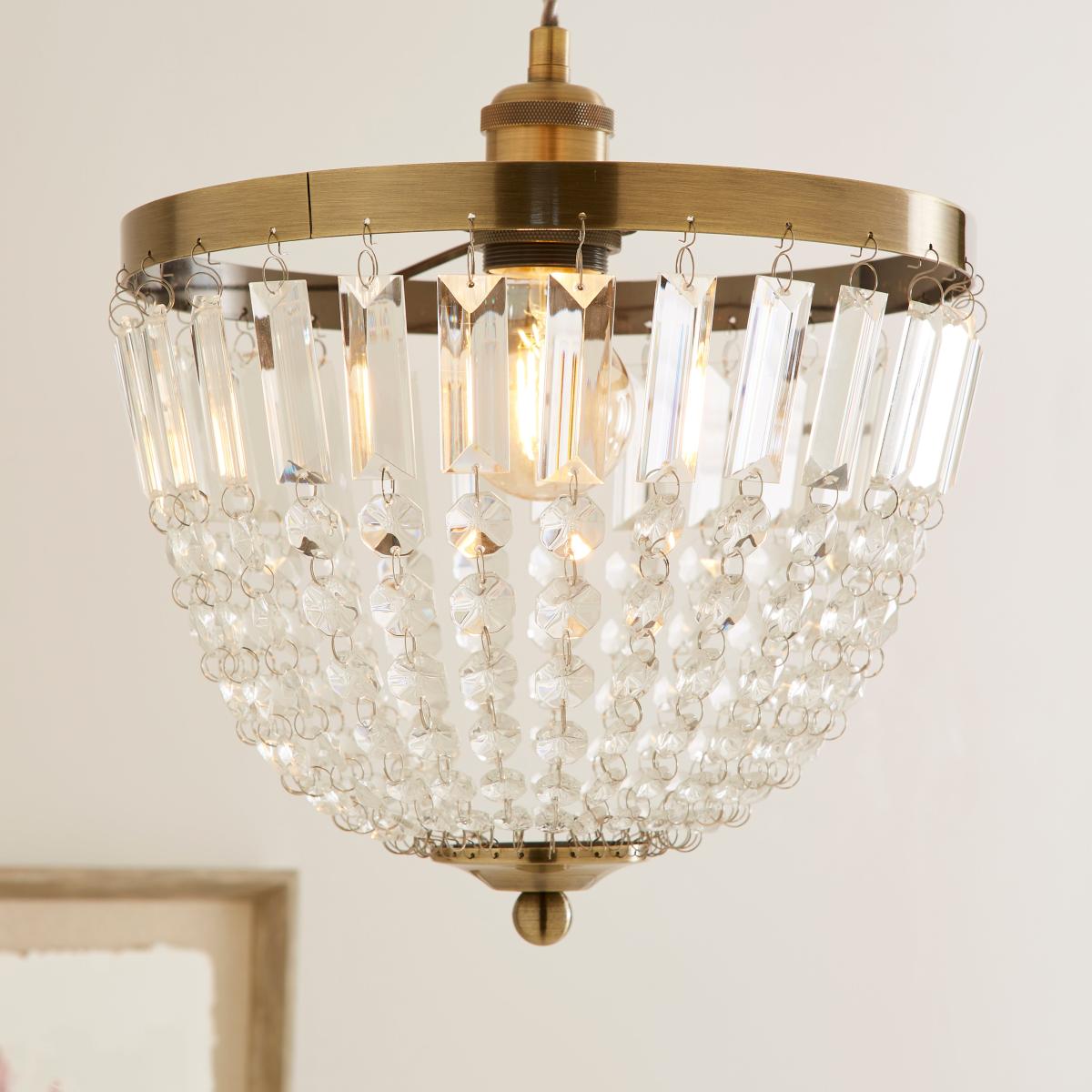 Queensbury Easy Fit Pendant Light Clear – image 1