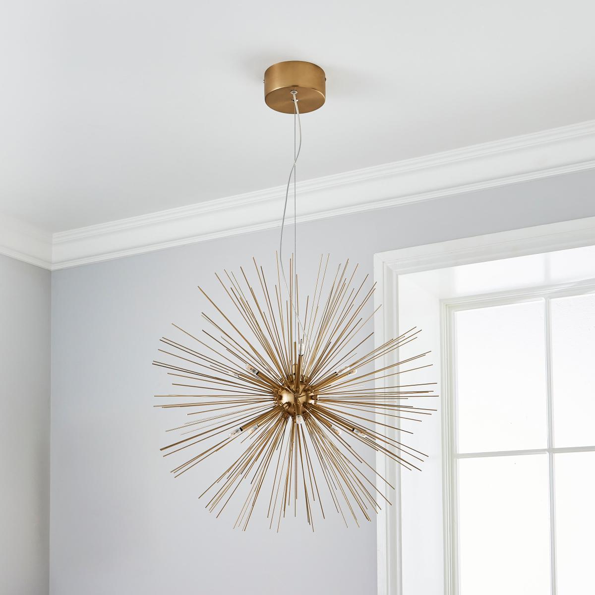 Deja Sputnik 12 Light Ceiling Fitting Gold – image 2