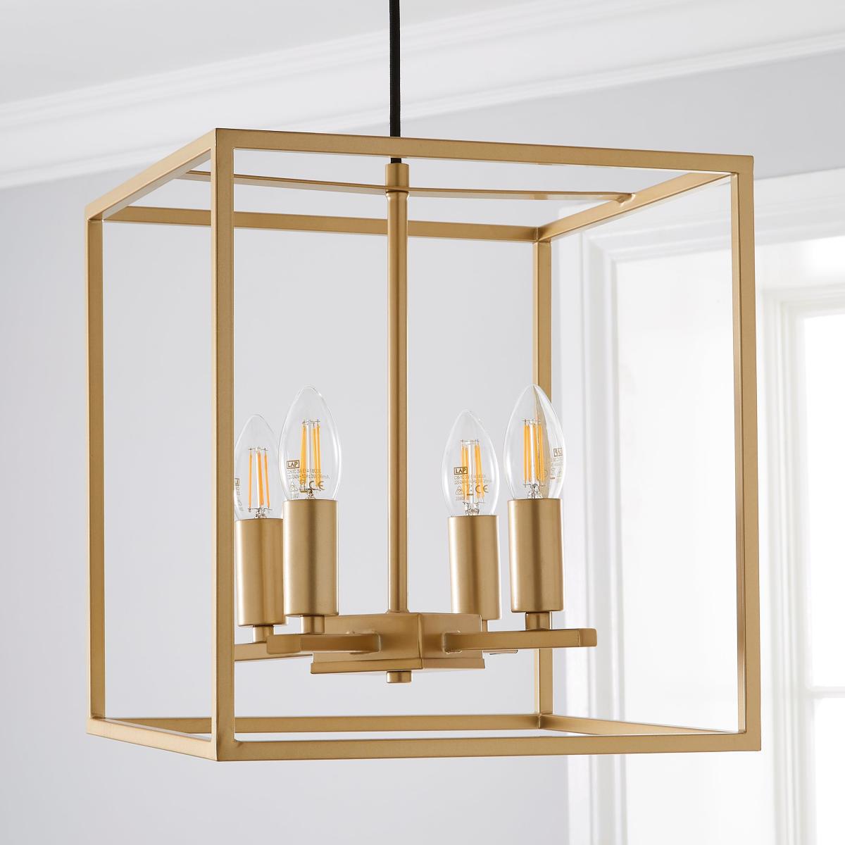 Madrid 4 Light Ceiling Fitting Gold – image 2