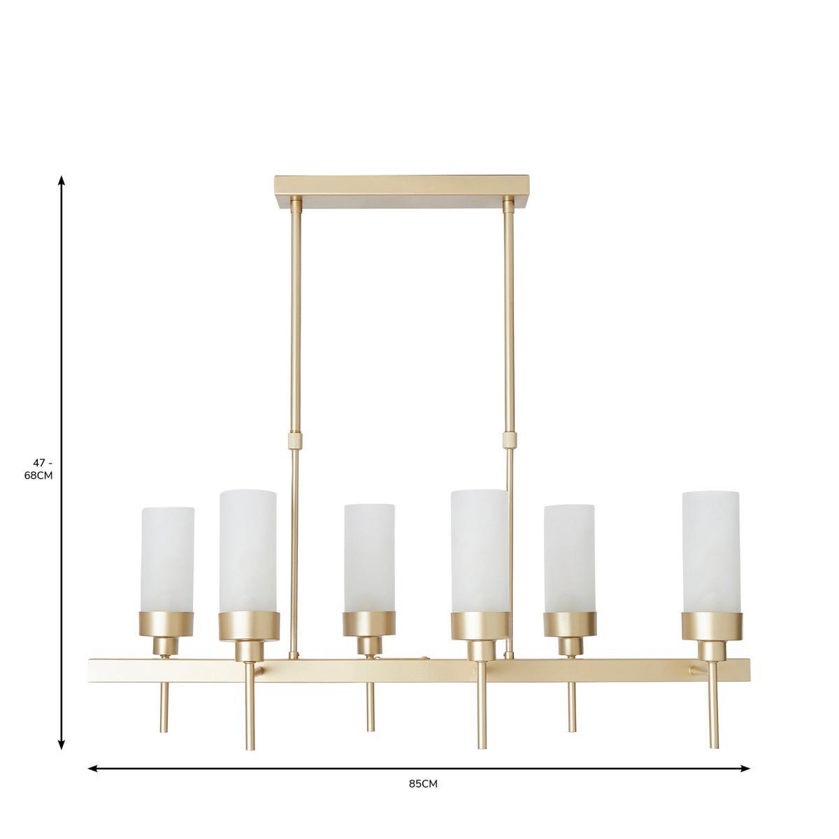 Cavendish 6 Light Ceiling Fitting Gold – image 7