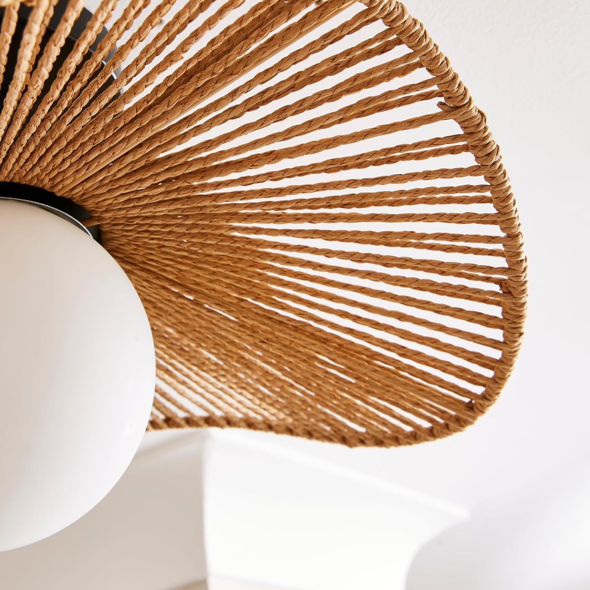 Dhana String Semi Flush Ceiling Fitting Brown – image 3