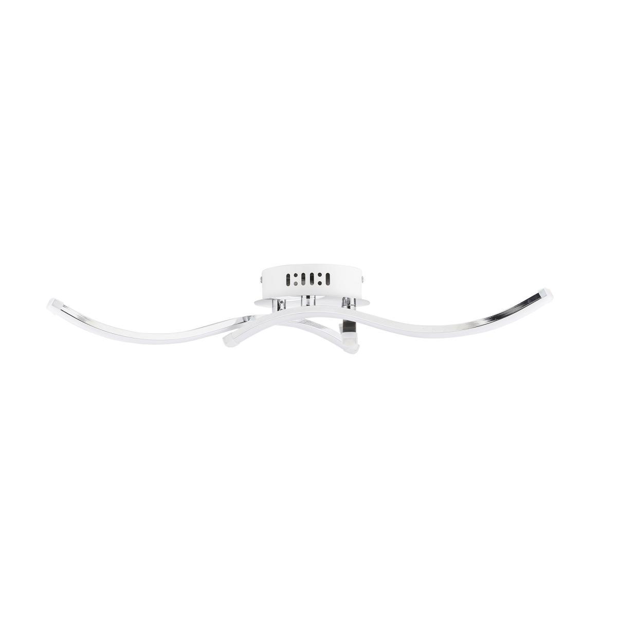 Layla 3 Light Integrated LED Semi-Flush Ceiling Fitting Chrome – image 5