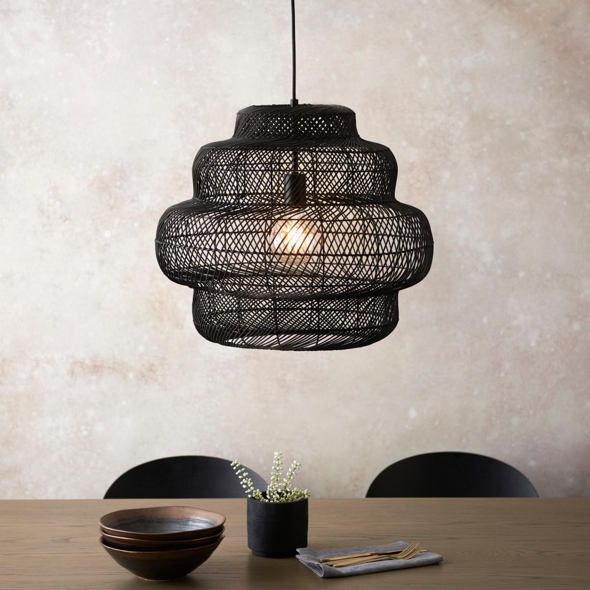 Vogue Reese Black Wire Pendant Light Black – image 2