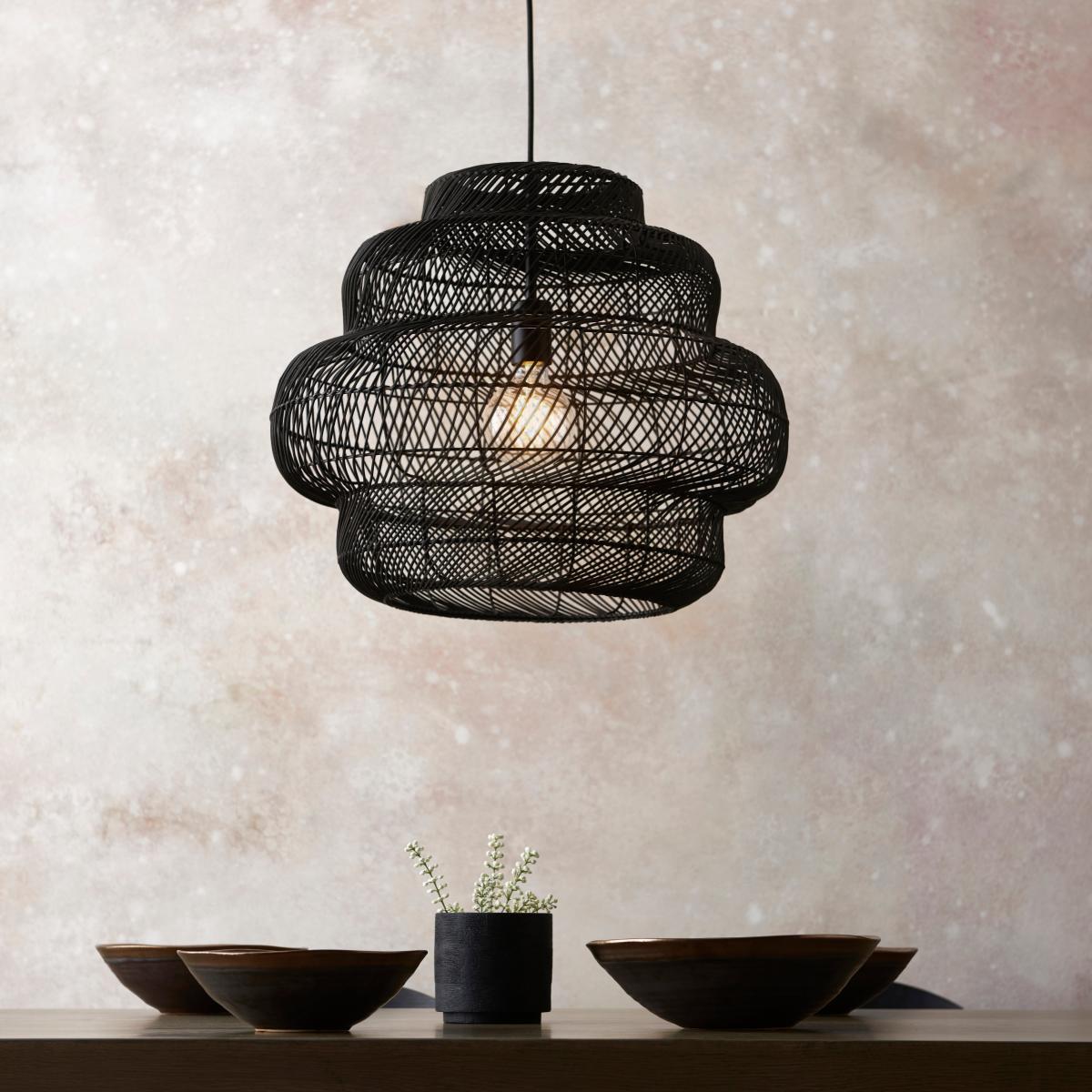 Vogue Reese Black Wire Pendant Light Black – image 3