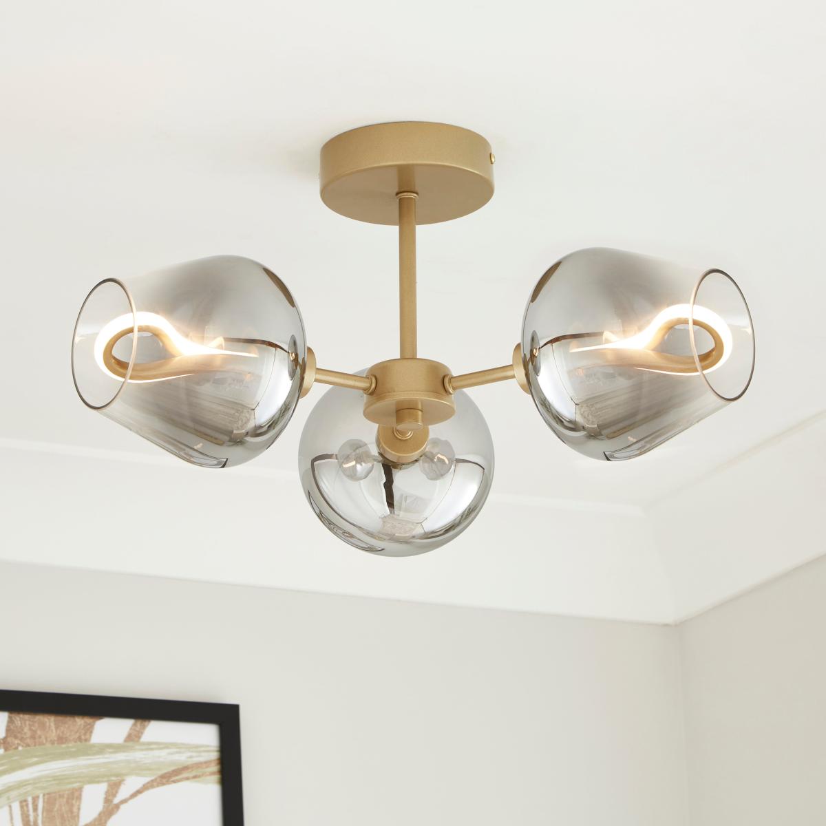 Aurora 3 Light Semi Flush LED Ceiling Light – image 1