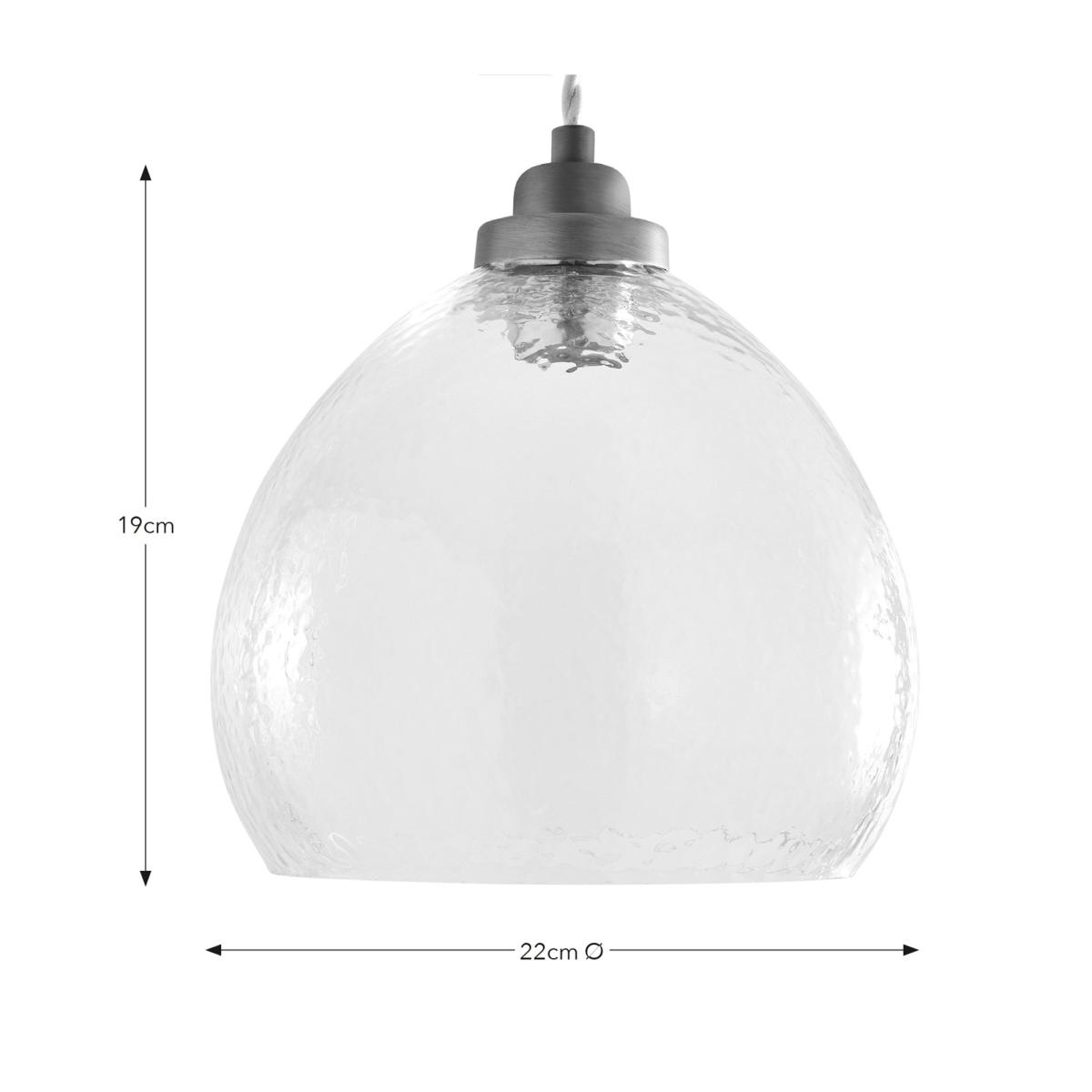 Fentress Recycled Glass Easy Fit Pendant Light Clear – image 5