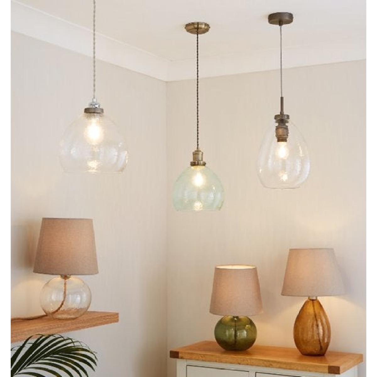 Fentress Recycled Glass Easy Fit Pendant Light Clear – image 7