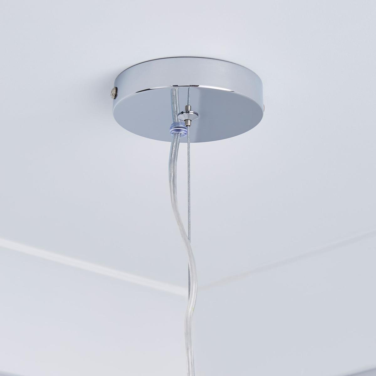 Jaimee 3 Light Crystal Chrome Ceiling Fitting Silver – image 4