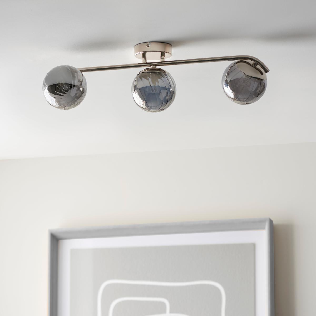 Marie 3 Light Spotlight Bar Silver – image 2