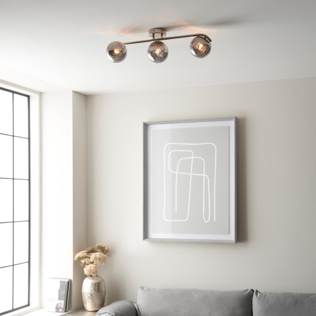 Marie 3 Light Spotlight Bar Silver – image 3