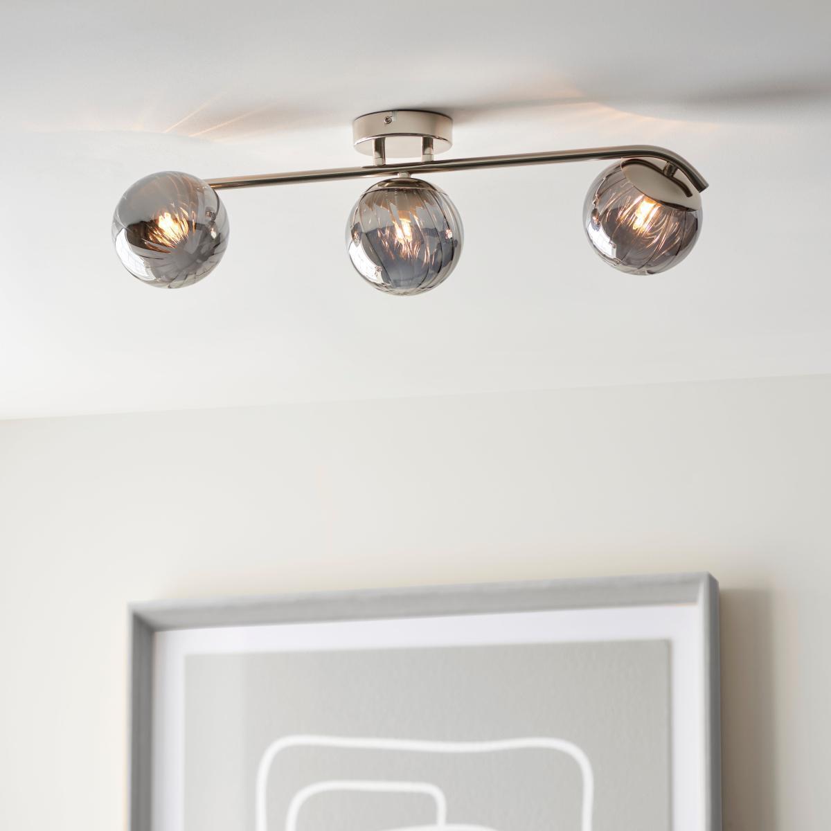 Marie 3 Light Spotlight Bar Silver – image 1