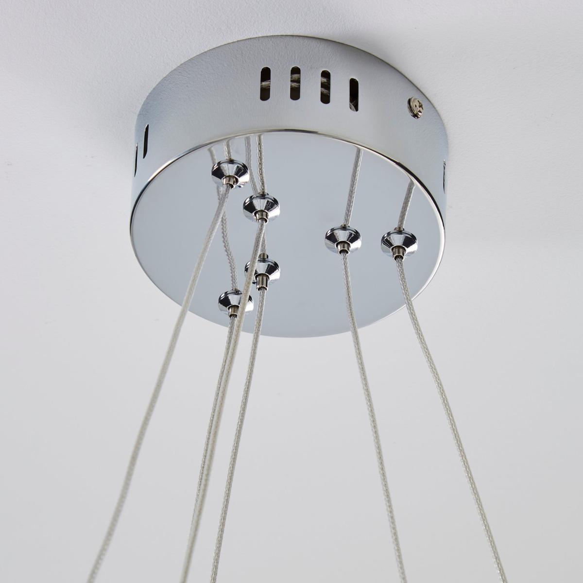 Effie 2 Light Integrated LED Hearts Ceiling Fitting Chrome – image 4