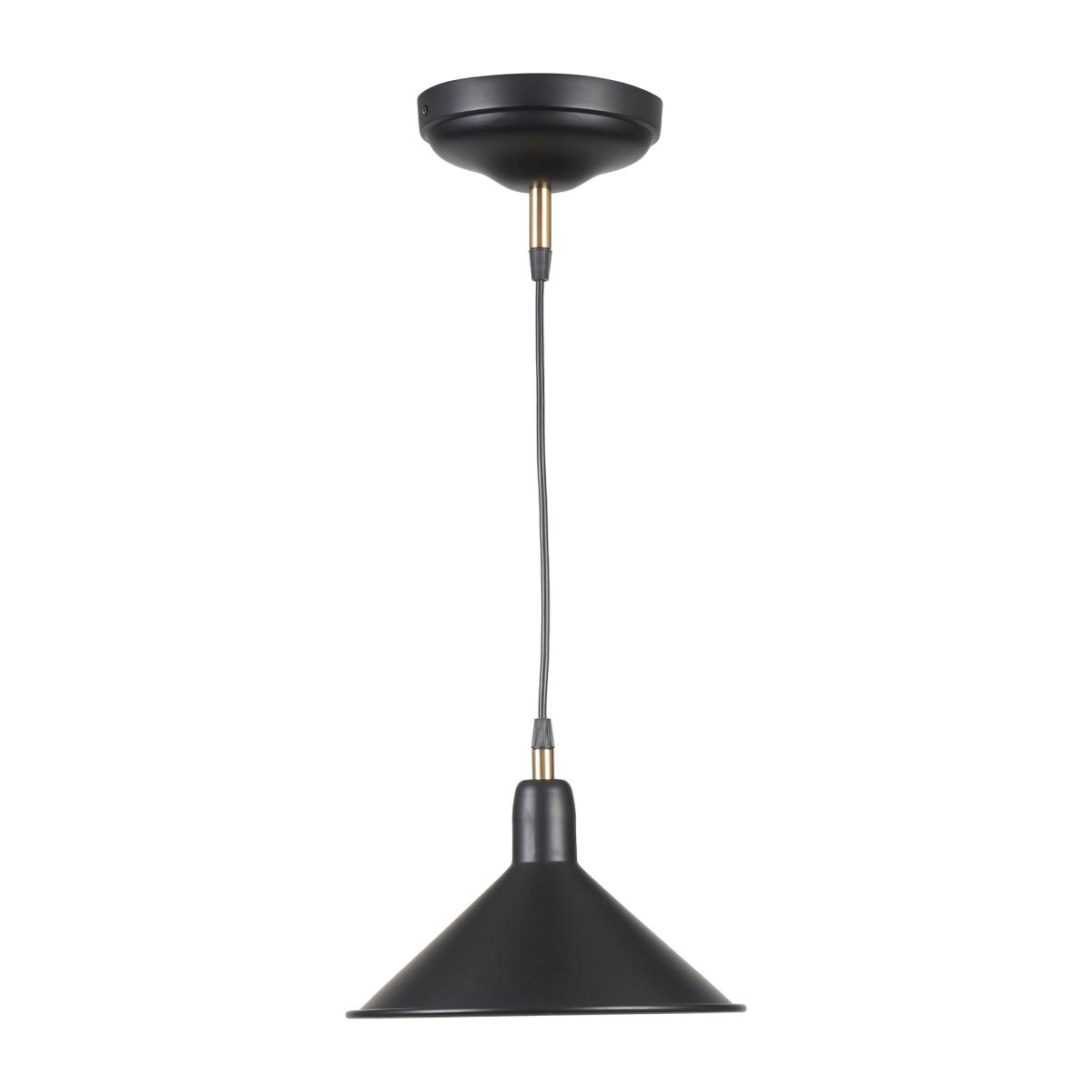 Canton Cone Pendant, Matt Black Black – image 2