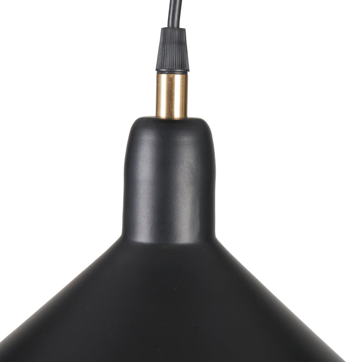 Canton Cone Pendant, Matt Black Black – image 3