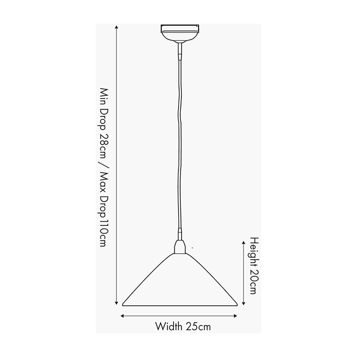 Canton Cone Pendant, Matt Black Black – image 5