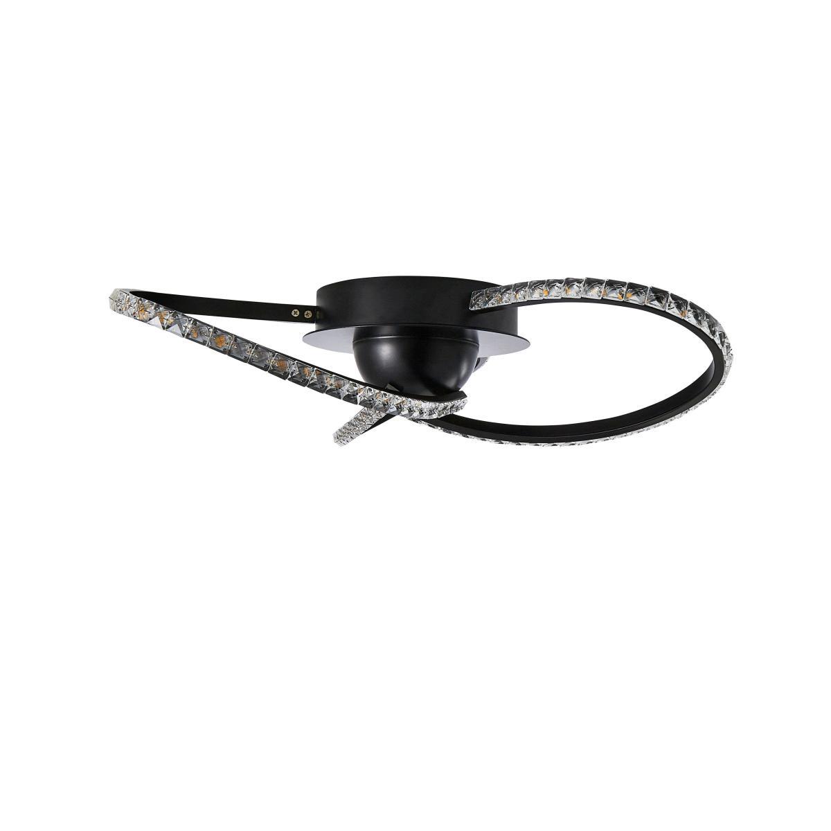 Oria 3 Light LED Black Ceiling Fitting Black – image 5