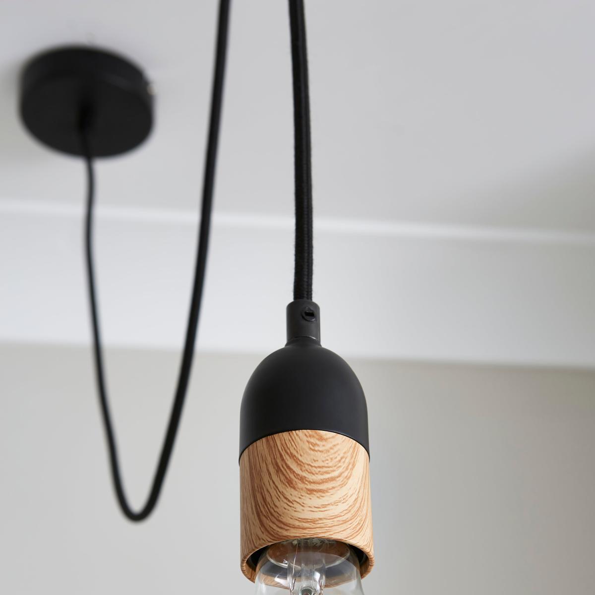 Romelia Flex Ceiling Fitting Black – image 2
