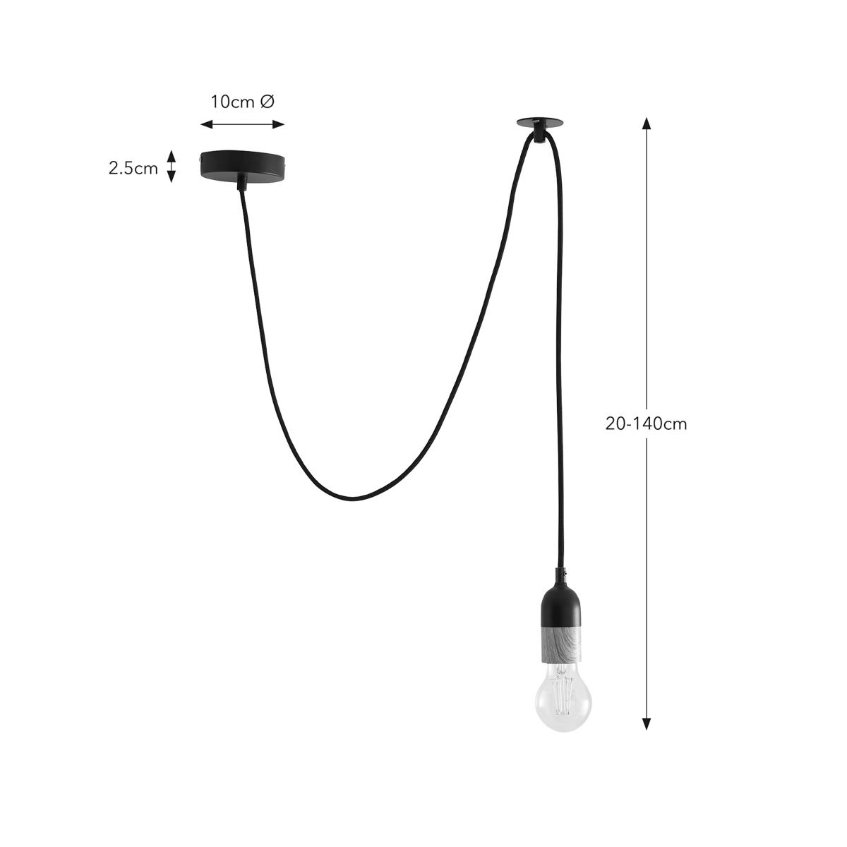 Romelia Flex Ceiling Fitting Black – image 5