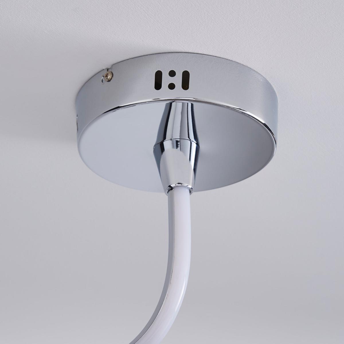 Byron Integrated LED Swirl Chrome Ceiling Fitting Chrome – image 4
