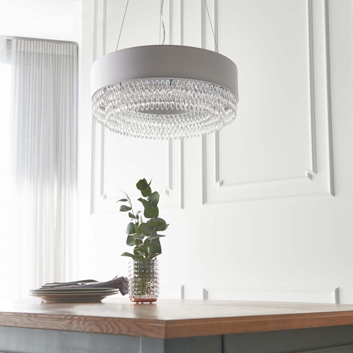 Vogue Lucerne 6 Light Ceiling Fitting Silver – image 2