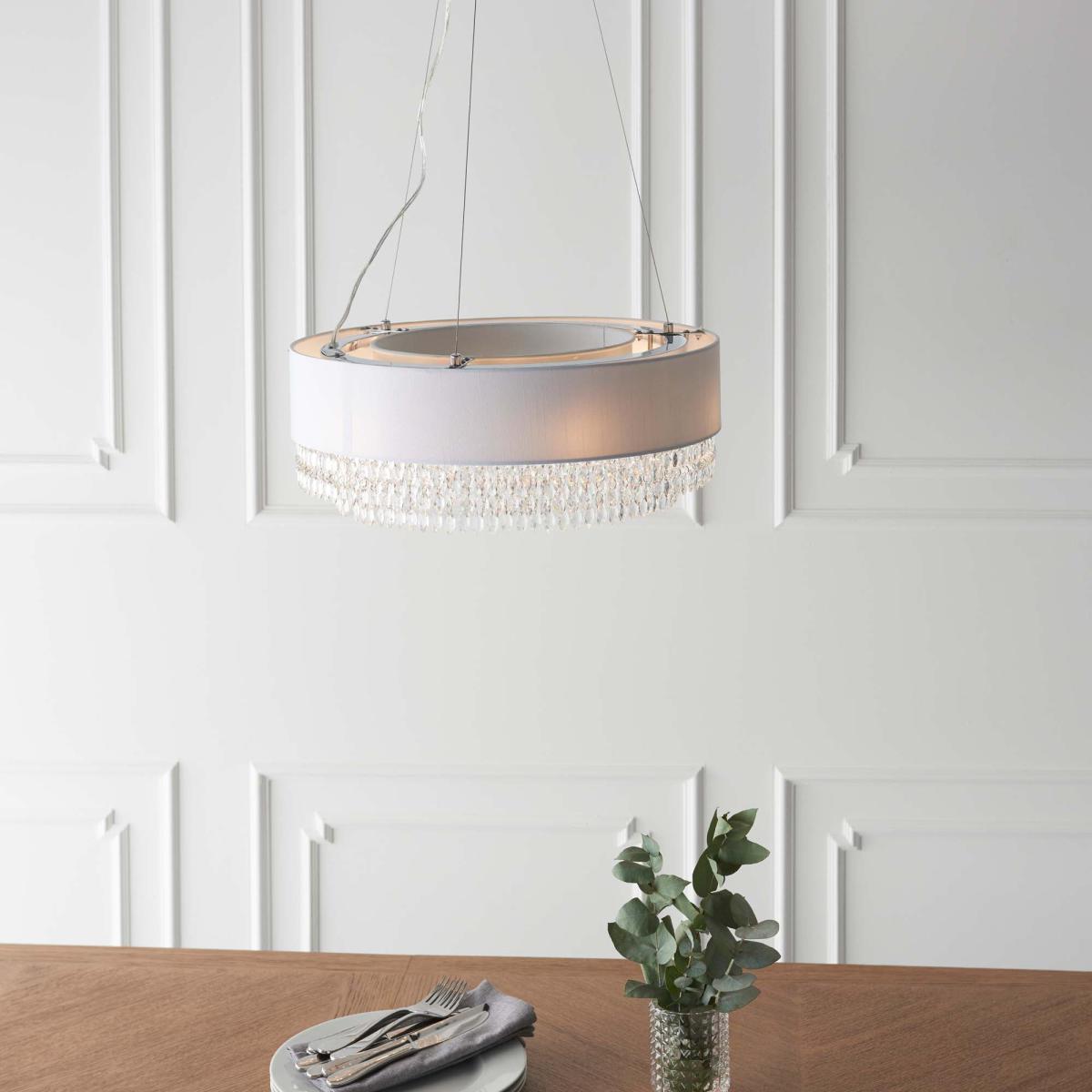 Vogue Lucerne 6 Light Ceiling Fitting Silver – image 3