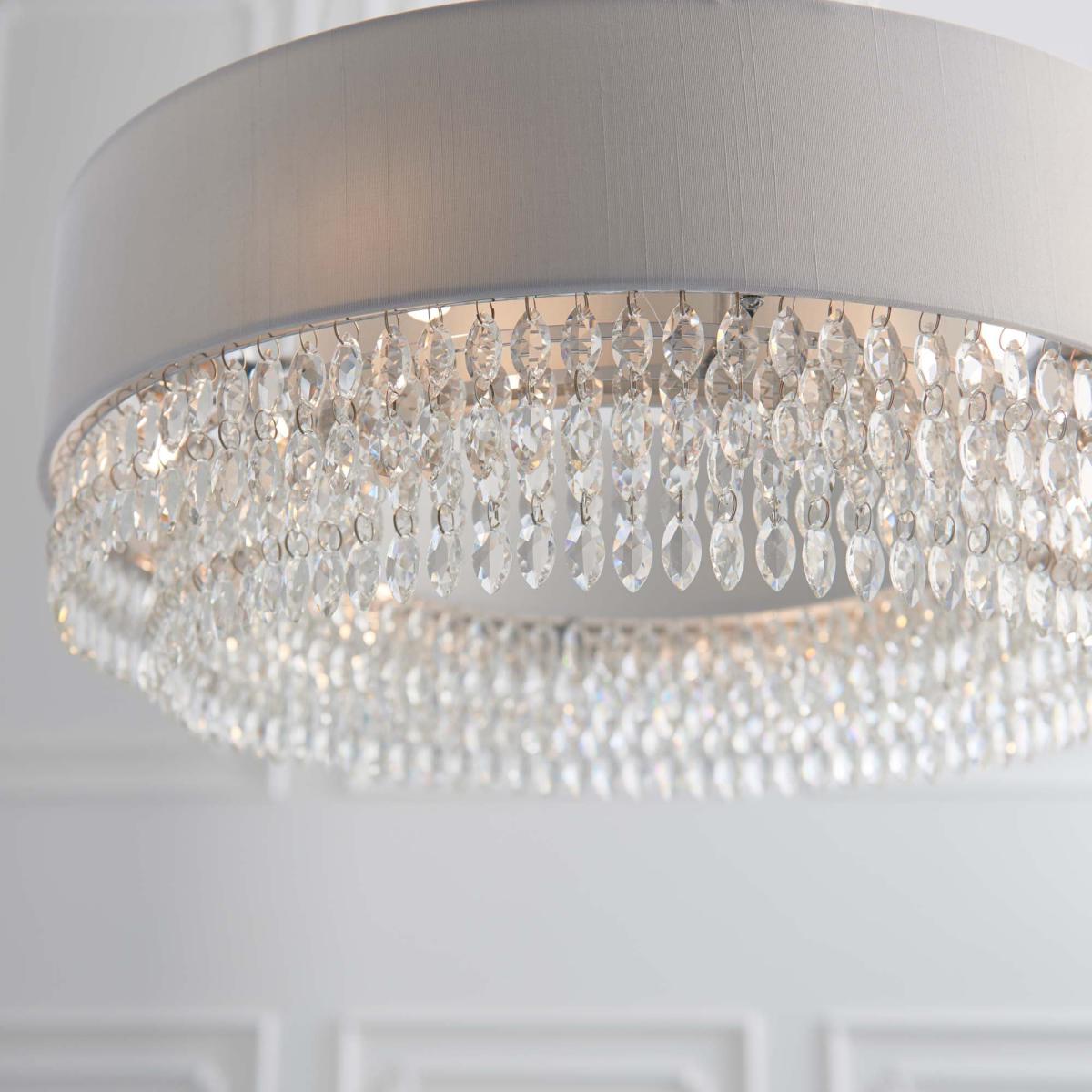 Vogue Lucerne 6 Light Ceiling Fitting Silver – image 6