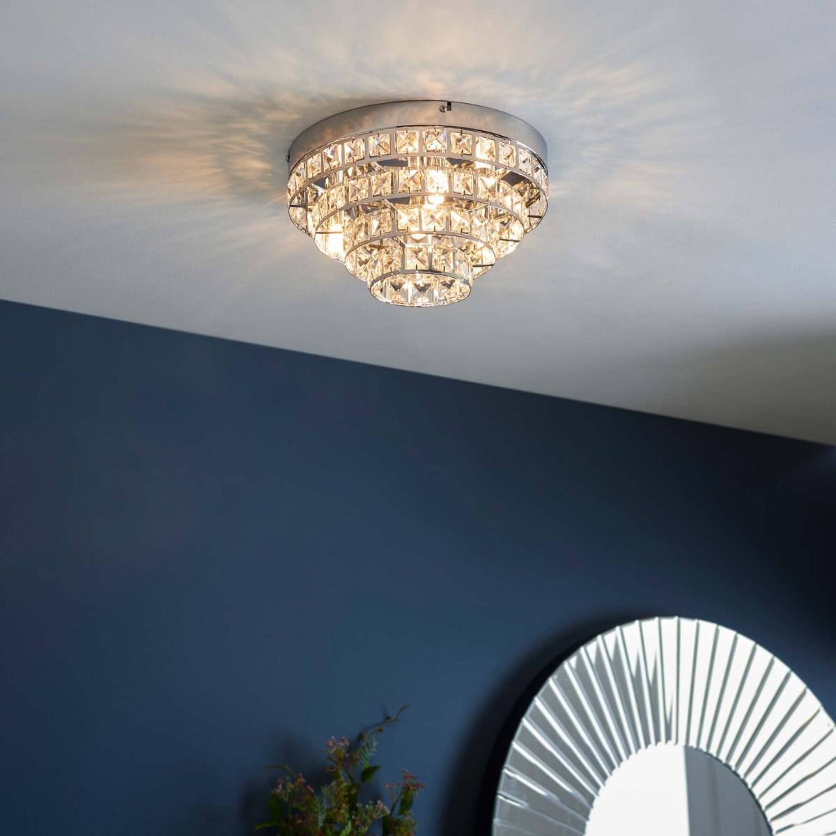 Return - Vogue Motown 4 Light Jewel Flush Ceiling Light – image 1