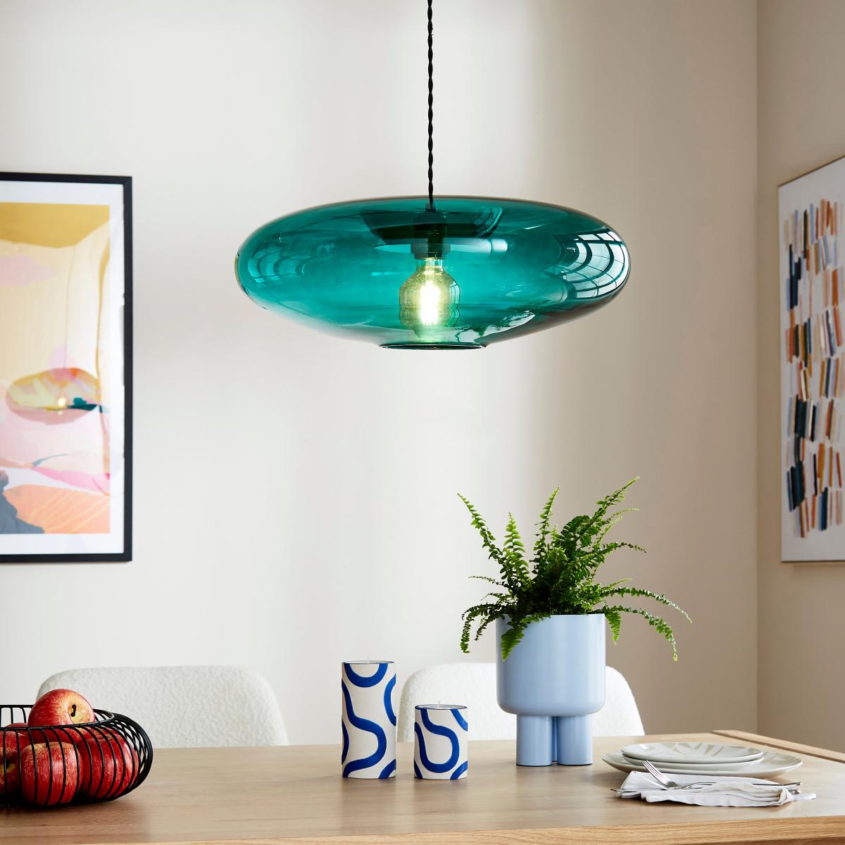 Elements Webster Pendant Light Green – image 2